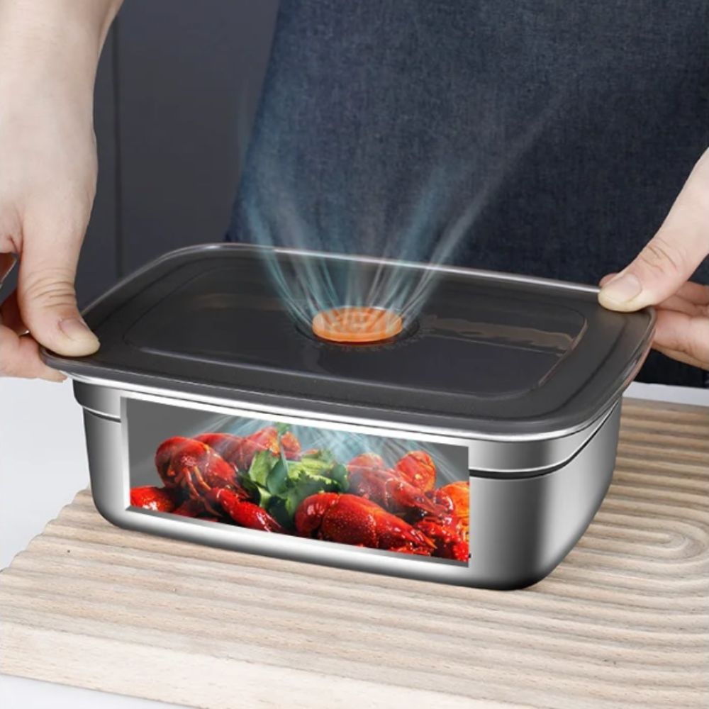 Kitchen Baking Tray Storage - Портативный контейнер для хранения из нержавеющей