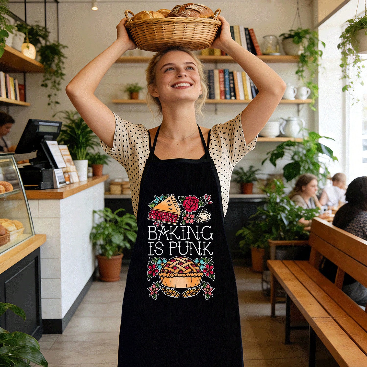 Kitchen Baking Quotes - Фартук для выпечки с надписью 