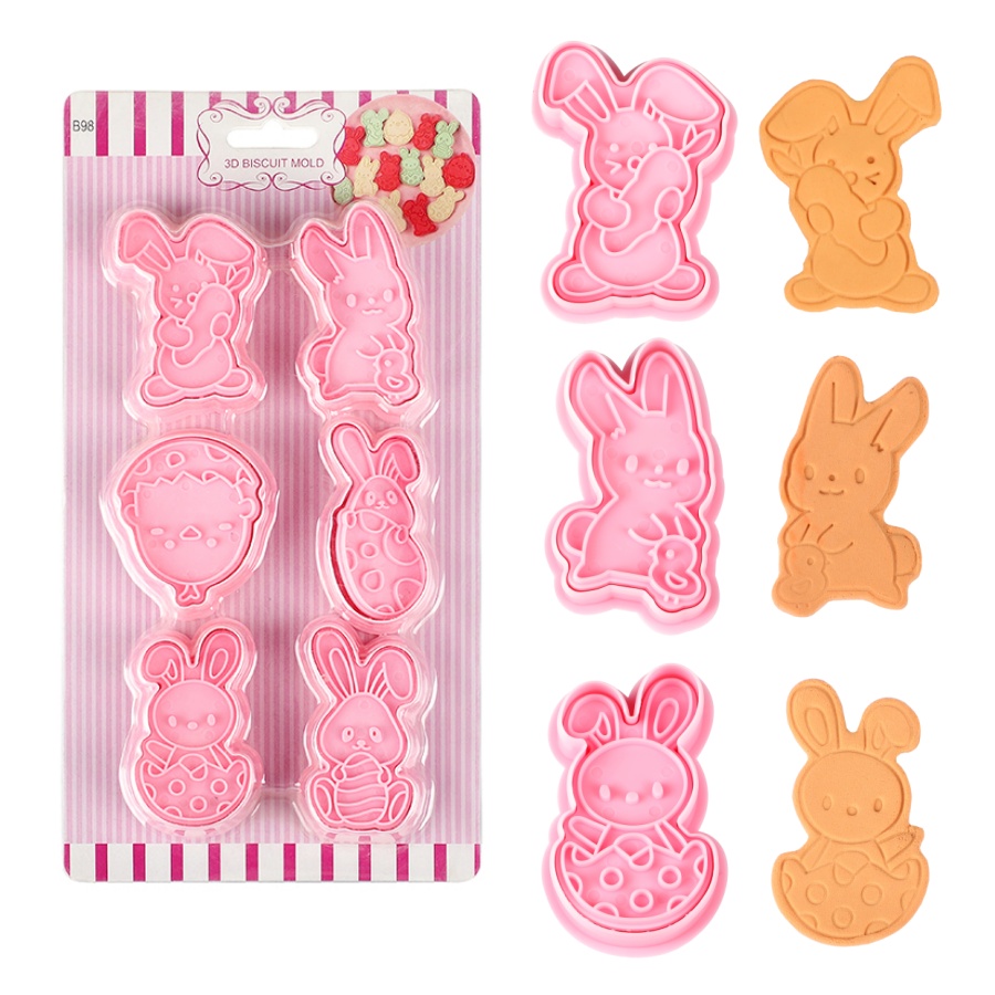 Kitchen Baking Set - 6 шт./компл., формочки для печенья с