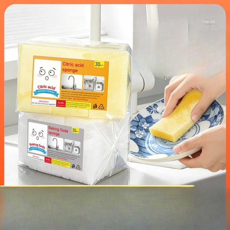Kitchen Cleaner Baking Soda - Салфетки-губки для мытья посуды, универсальное чистящее