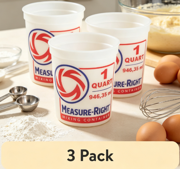Kitchen For Baking - Набор из 3-х прозрачных пластиковых контейнеров