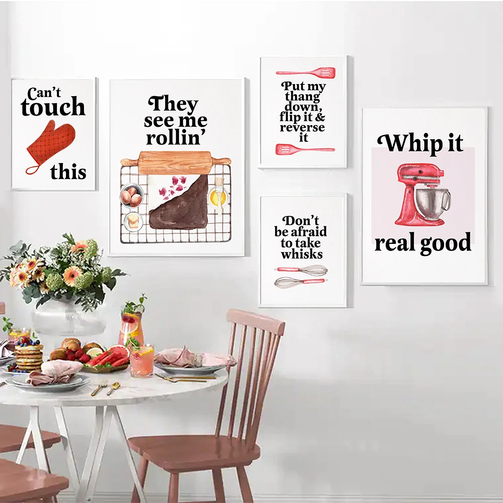 Постер с забавными кухонными р – обзор и цена Kitchen Baking Quotes